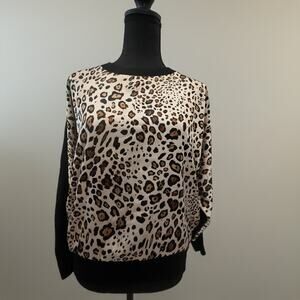 NWT Sione Leopard and Sweater top